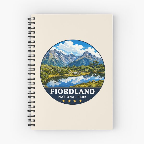 Item preview, Fiordland National Park New Zealand Vintage Fjord & Mountain Landscape designed and sold by Gideon Emmerich.