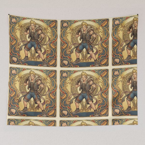 Item preview, Zell in the style of Alphonse Mucha designed and sold by Solace Sparkles.