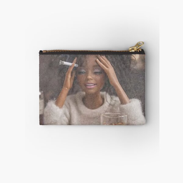 Item preview, Funny Stressed Doll Smoking Whiskey Meme Tired Mood designed and sold by Devilians92.