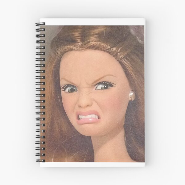 Item preview, Funny Disgusted Doll Face Scrunch Nose Reaction Meme designed and sold by Devilians92.