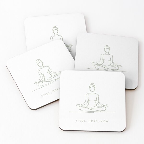 Item preview, Still Here Now – Meditation Line Art Print designed and sold by lyssalynnesmith.