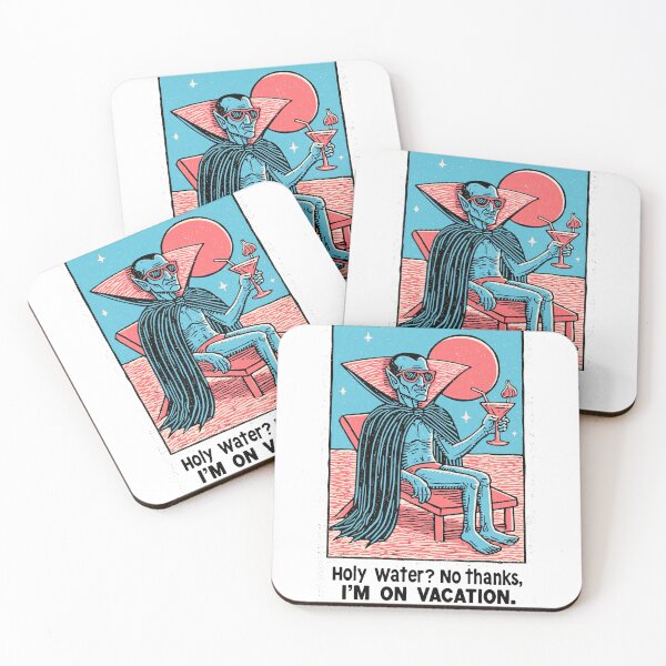 Item preview, Holy Water? No thanks, I'm on vacation.  Vampire funny  artwork designed and sold by windmildesigner.