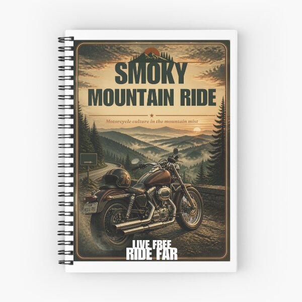 Item preview, Smoky Mountain Motorcycle Tee designed and sold by SmokyMtnTees.