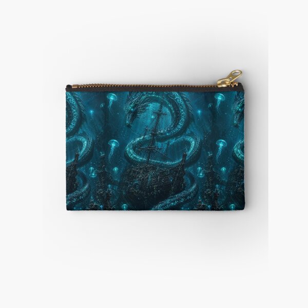Item preview, Ancient Sea Serpent - Epic Fantasy Ocean Dragon & Sunken Ship Artwork designed and sold by DirtyGirlGraphics.