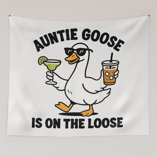 Item preview, Auntie Goose Is On The Loose Funny Aunt Vacation Humor designed and sold by Hugosploosh.