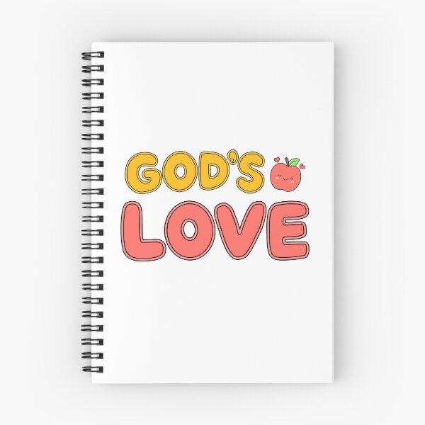 Item preview, God is Love Smiling Apple Cute Christian Design designed and sold by OHSHALOM.