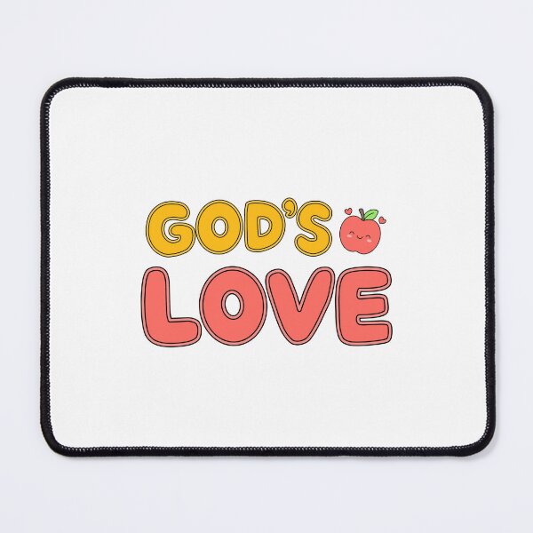 Item preview, God is Love Smiling Apple Cute Christian Design designed and sold by OHSHALOM.