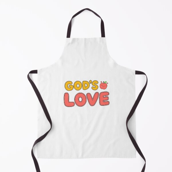 Item preview, God is Love Smiling Apple Cute Christian Design designed and sold by OHSHALOM.
