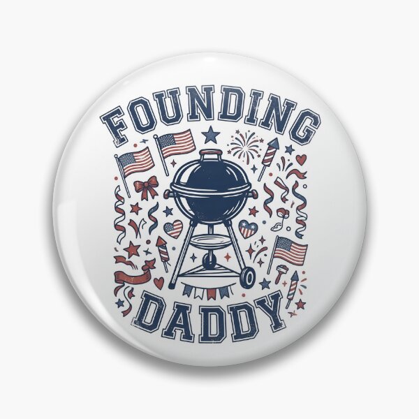 Item preview, Founding Daddy BBQ Grill 4th Of July Funny Founding Father Gear designed and sold by DynamicDesign.