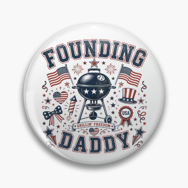 Item preview, Founding Daddy BBQ Grill 4th Of July Funny Founding Father Gear designed and sold by DynamicDesign.