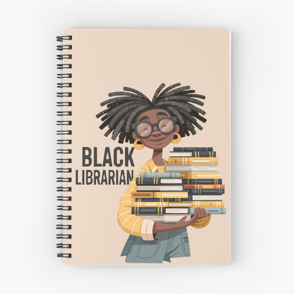 Item preview, Black Librarian Stacks of Books text Design designed and sold by RichardRags.