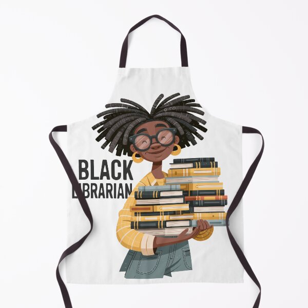 Artikelvorschau, Textdesign: Schwarze Bibliothekarin – Bücherstapel entworfen und verkauft von RichardRags.