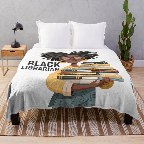 Item preview, Black Librarian Stacks of Books text Design designed and sold by RichardRags.