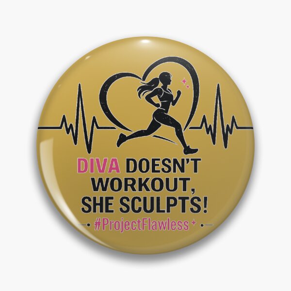 Item preview, Diva Doesn't Work Out, She Sculpts! designed and sold by DreamPrint Collective.