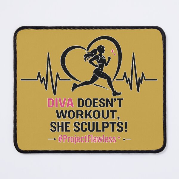 Item preview, Diva Doesn't Work Out, She Sculpts! designed and sold by DreamPrint Collective.