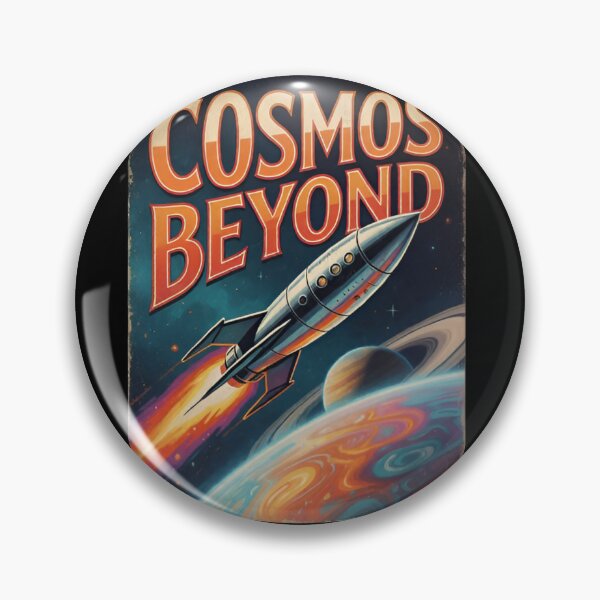 Item preview, Cosmos Beyond Vintage Rocket Poster Retro Space Travel Gift designed and sold by Zizo-DR44.