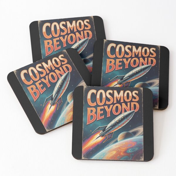 Item preview, Cosmos Beyond Vintage Rocket Poster Retro Space Travel Gift designed and sold by Zizo-DR44.