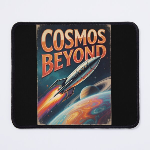 Item preview, Cosmos Beyond Vintage Rocket Poster Retro Space Travel Gift designed and sold by Zizo-DR44.