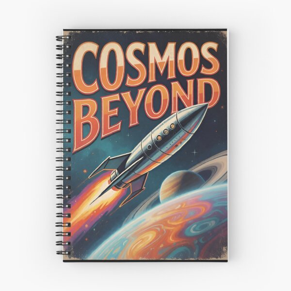 Item preview, Cosmos Beyond Vintage Rocket Poster Retro Space Travel Gift designed and sold by Zizo-DR44.