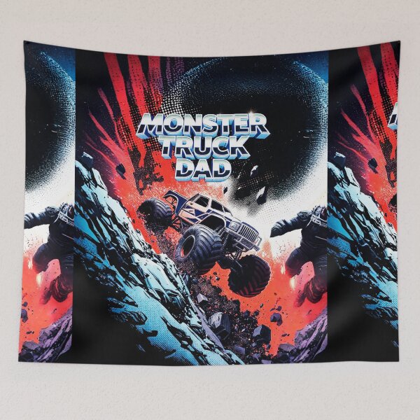 Item preview, DAD celebrates in monster truck #8. designed and sold by UrbanTRIP.