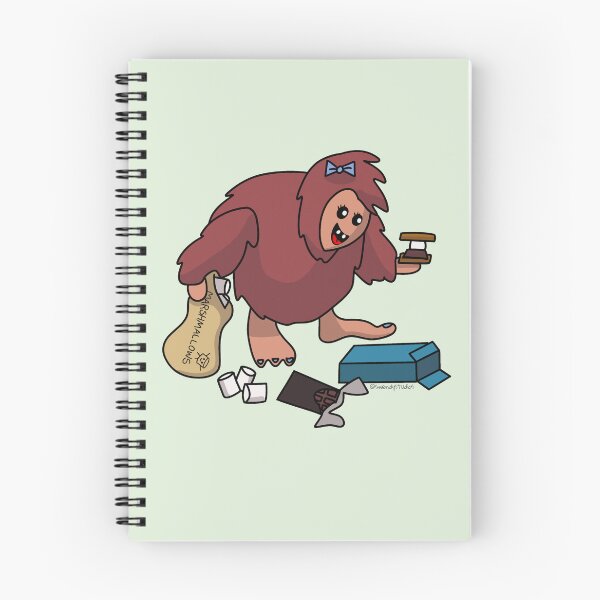 Item preview, Bigfoot preparando s'mores designed and sold by Swendy Studios.