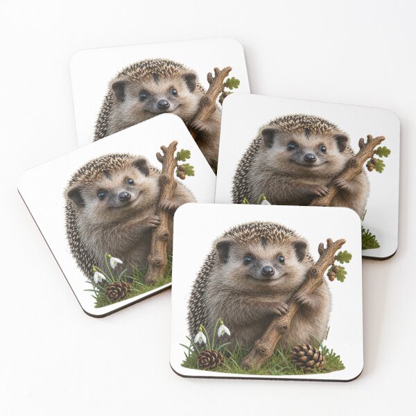 Artikelvorschau, Gemütlicher Igel-Waldaufkleber entworfen und verkauft von HenryHog.