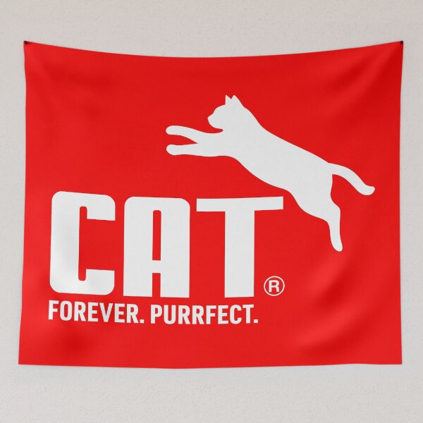Item preview, Forever Purrfect Funny Cat Art designed and sold by San Studios Co..