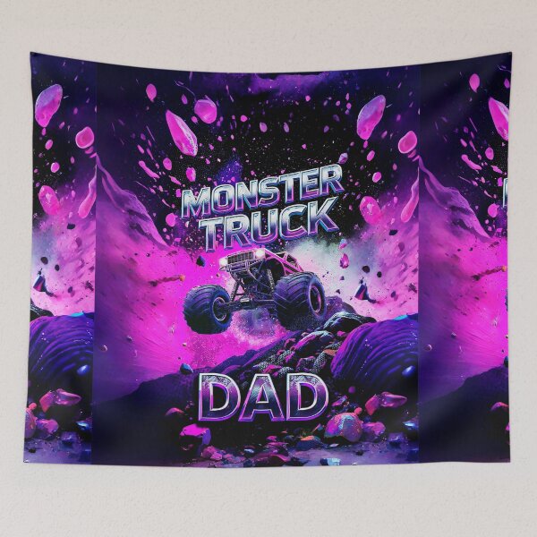 Item preview, DAD celebrates in monster truck #9. designed and sold by UrbanTRIP.