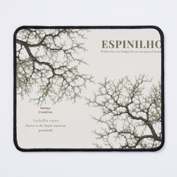 Item preview, Espinilho X — Natural Architecture – Botanical Notebook Cover – Nature-Inspired Minimalism designed and sold by NaileyCreative.