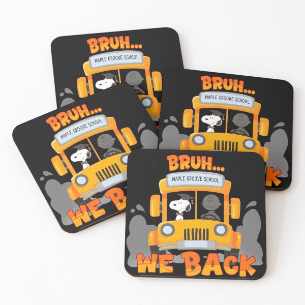 Item preview, Snoopy Bruh We Back To School Funny Bus designed and sold by DamianRoy88.