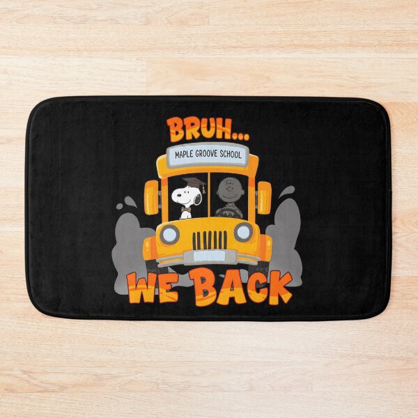 Item preview, Snoopy Bruh We Back To School Funny Bus designed and sold by DamianRoy88.