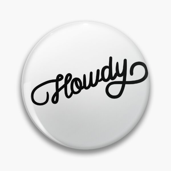 Artikelvorschau, Niedlicher Schreibschriftdruck mit dem Schriftzug "howdy". entworfen und verkauft von CaroPrintsCo..
