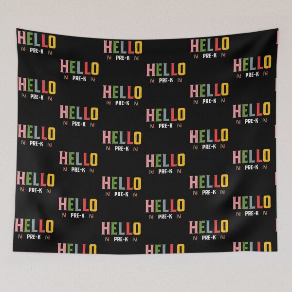 Item preview, First day of school Hello pre-k designed and sold by QuiteOrbit.