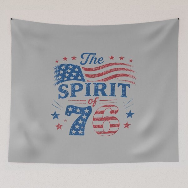 Item preview, Retro Spirit of 76 250th Anniversary Patriotic American Flag designed and sold by ArleneRowe.