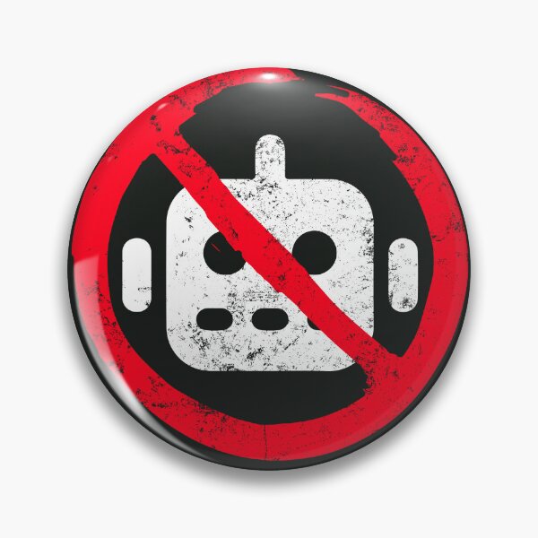 Item preview, No AI Logo / Anti-AI Symbol designed and sold by Frank J. Art.