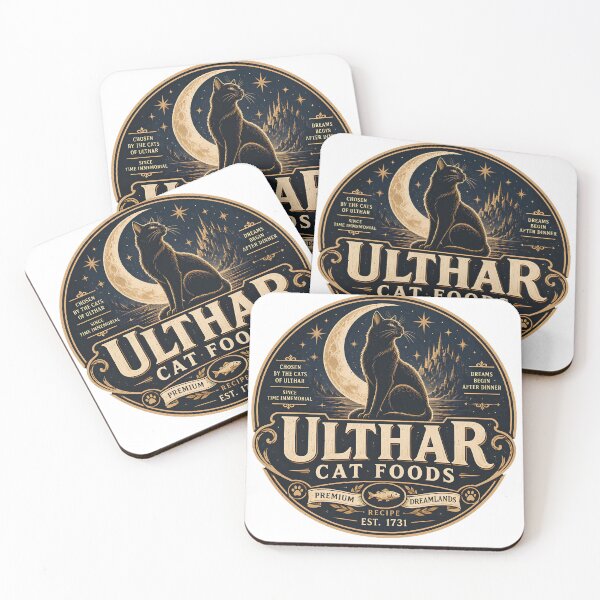 Item preview, Ulthar Cat Foods | Vintage Dreamlands Cat Food Brand | H.P. Lovecraft Inspired Retro Logo designed and sold by Extravanganzza.