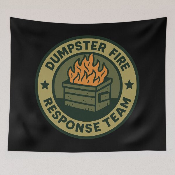 Item preview, Dumpster Fire Response Team Leader Raccoon Spirit Division designed and sold by Verominunus.