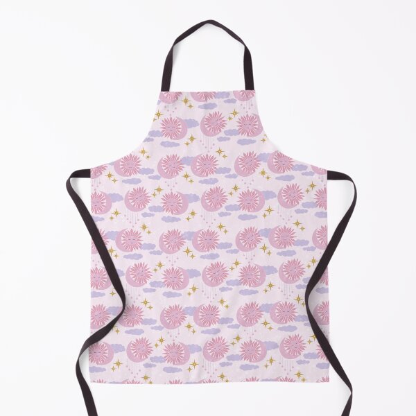 Item preview, Small Pink Celestial Sun Moon Lavender Clouds Dreamy Cosmic Pattern designed and sold by DColourMuse.
