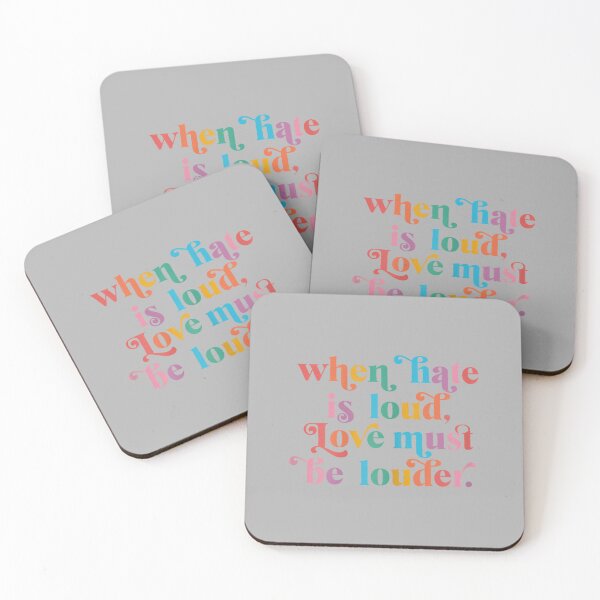 Item preview, When Hate is Loud Love Must Be Louder Rainbow LGBTQIA Pride designed and sold by ArleneRowe.