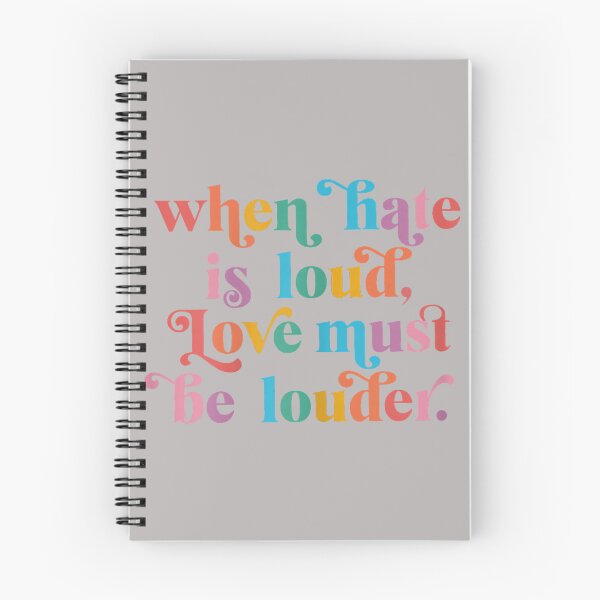 Item preview, When Hate is Loud Love Must Be Louder Rainbow LGBTQIA Pride designed and sold by ArleneRowe.