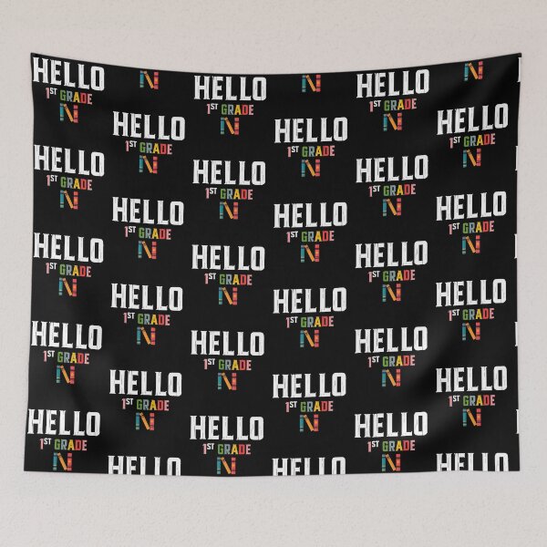 Item preview, Hello First Grade Team 1st Grade Back to School Teacher Kids designed and sold by QuiteOrbit.