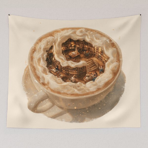 Item preview, Latte Library designed and sold by bubblyrainbow.