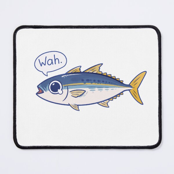Item preview, Cute Kawaii Tuna Fish WAH Sticker designed and sold by HoloHugDesigns.