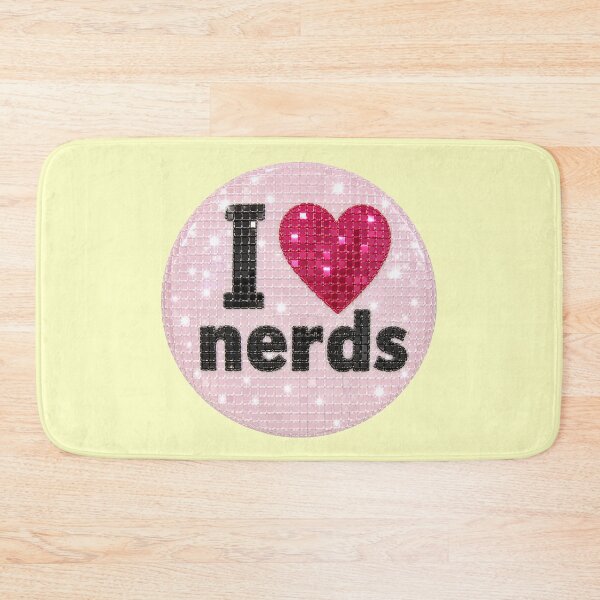 Aperçu de l'œuvre Boule disco I Love Nerds créée et vendue par Ellie Dyer.