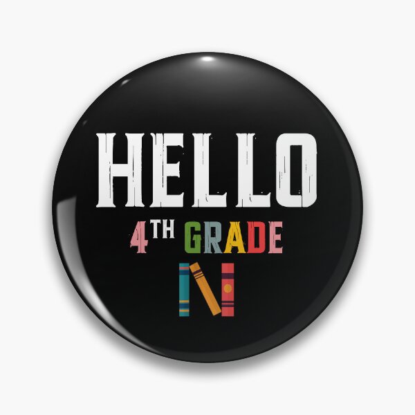 Item preview, Hello 4th Grade Back to School designed and sold by QuiteOrbit.