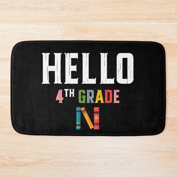 Item preview, Hello 4th Grade Back to School designed and sold by QuiteOrbit.
