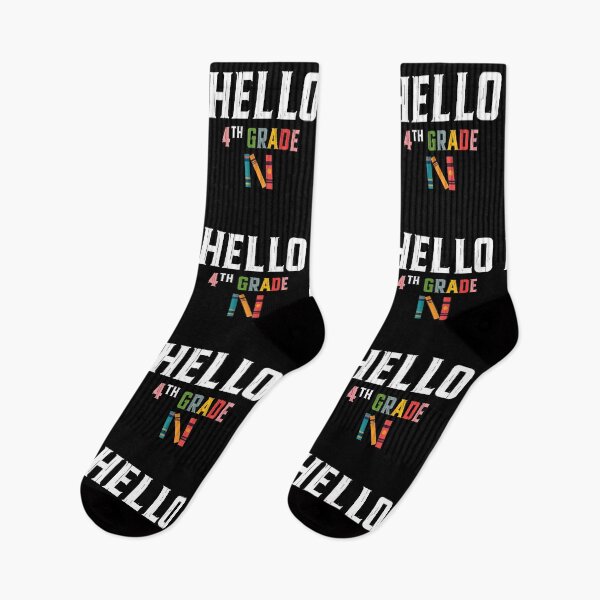 Item preview, Hello 4th Grade Back to School designed and sold by QuiteOrbit.