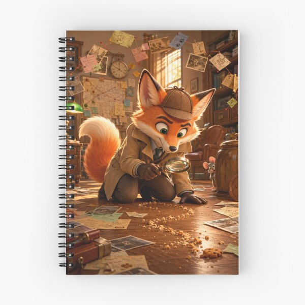 Item preview, The Missing Cookie Case - Fox Detective Cartoon Illustration designed and sold by SEIMEI2025.
