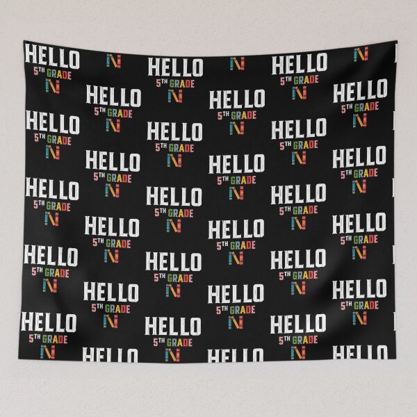 Item preview, Hello 5th Grade Back to School designed and sold by QuiteOrbit.