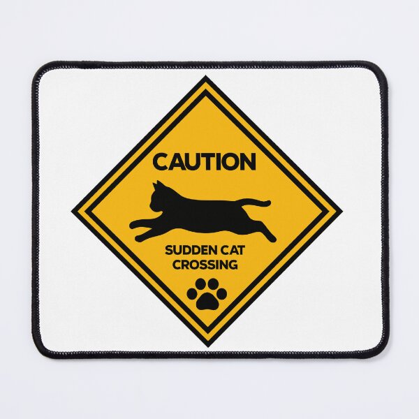 Item preview, Caution: Sudden Cat Crossing Japan Art designed and sold by San Studios Co..